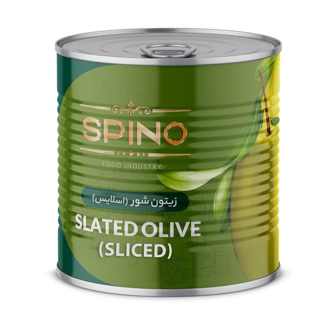 زیتون سبز اسلایس 3 کیلو اسپینو